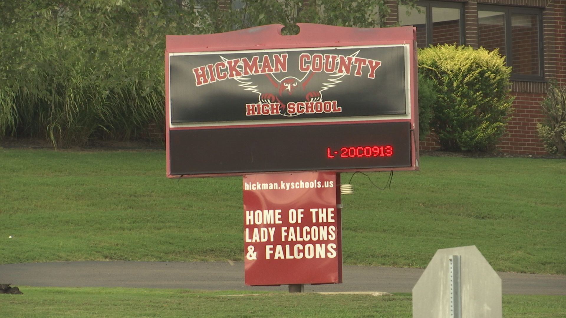 Hickman county high school sign